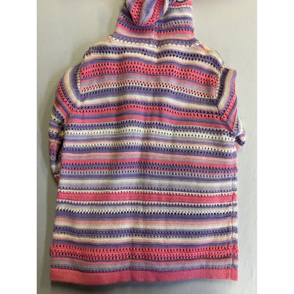 McKIDS Vintage 90s Sweater Bundle Girls 6 6X Neon Geometric Striped Cardigans - Picture 5 of 9
